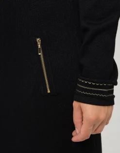 New Robe pull noir détails or Robes|Robes & Jupes