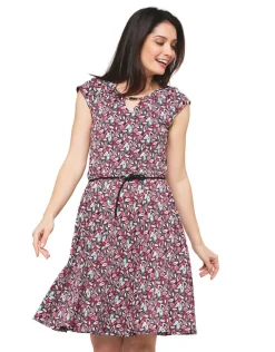 Hot Robe rose imprimée Robes|Robes & Jupes