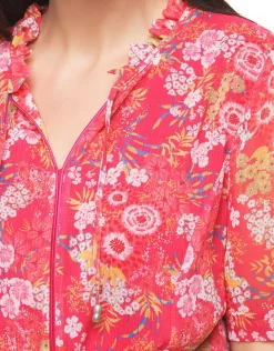 Sale Robe rouge florale Robes|Robes & Jupes