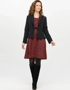 New Robe voile imprimé rouge Robes|Robes & Jupes