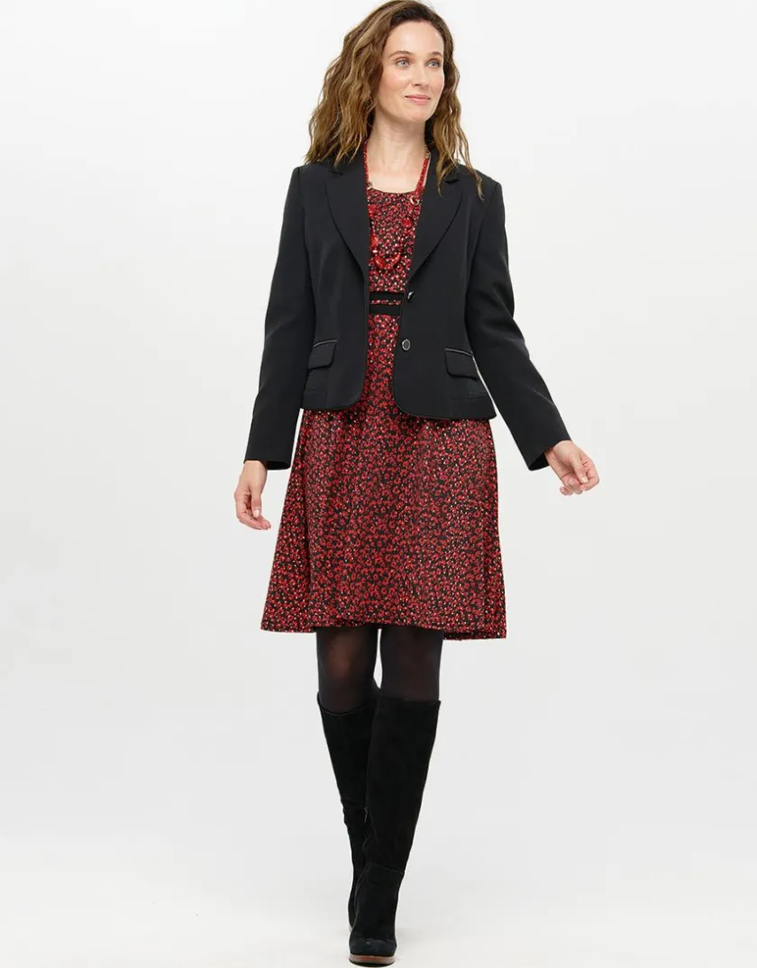 New Robe voile imprimé rouge Robes|Robes & Jupes