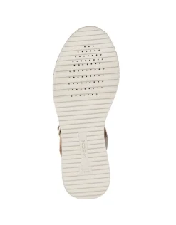 Discount Sandale corde cuir argent GEOX Sandales