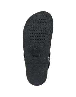 Clearance Sandale plate cuir argent GEOX Sandales