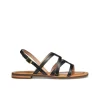 Outlet Sandale plate cuir noir GEOX Sandales