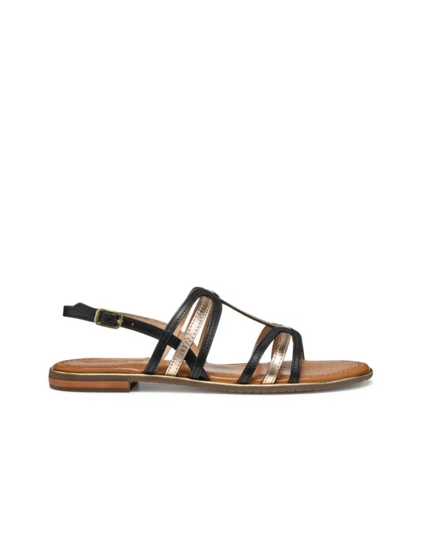 Best Sandale plate noir cuir GEOX Sandales