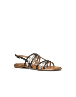 Best Sandale plate noir cuir GEOX Sandales