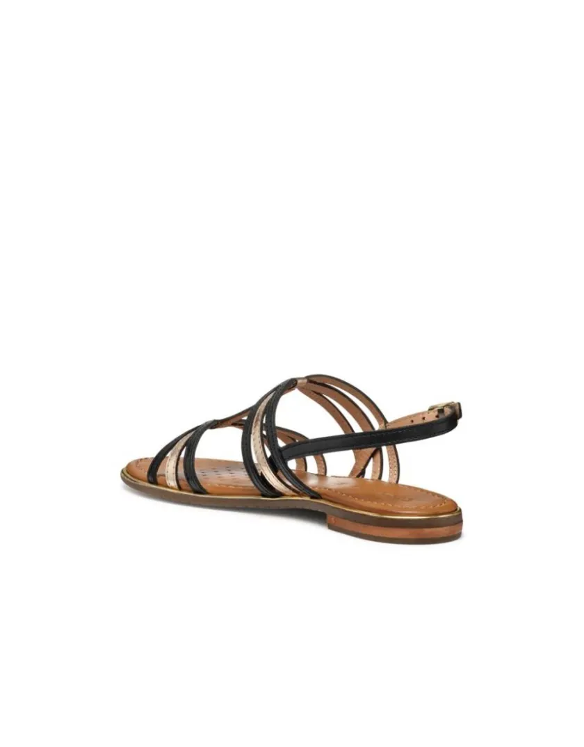 Best Sandale plate noir cuir GEOX Sandales