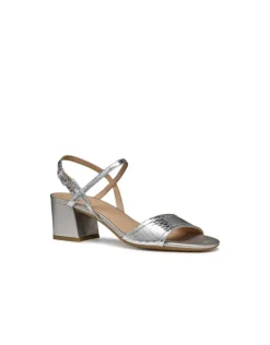 Fashion Sandale talon cuir argent GEOX Sandales