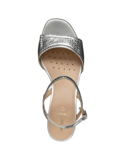 Fashion Sandale talon cuir argent GEOX Sandales