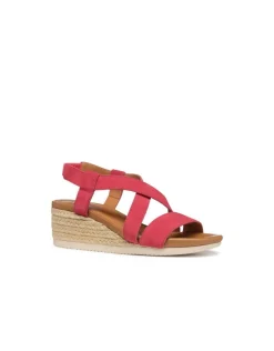 Clearance Sandales compensées rouge GEOX Sandales