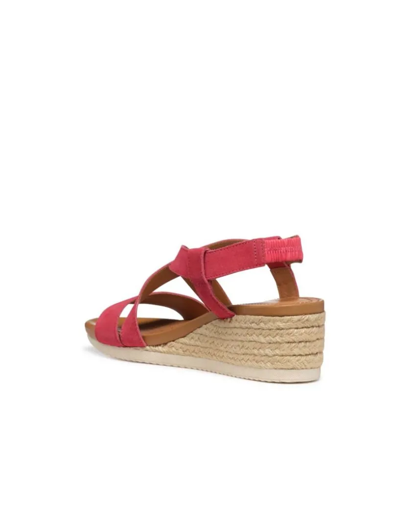 Clearance Sandales compensées rouge GEOX Sandales