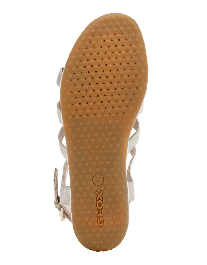 Outlet Sandales cuir beige doré GEOX Sandales