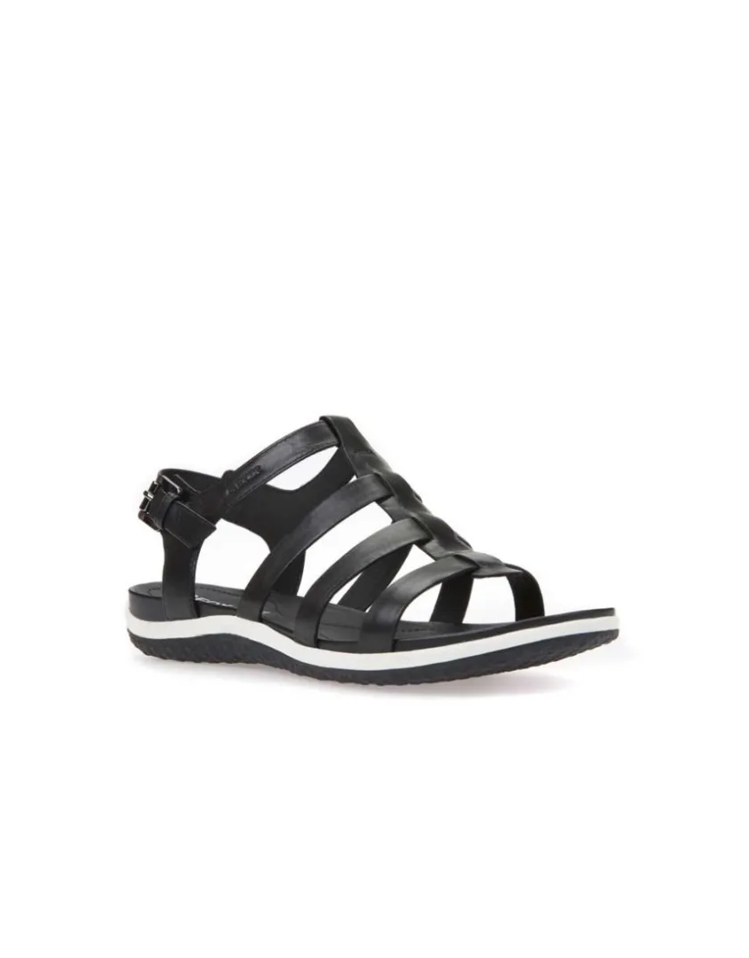 Best Sandales cuir lisse noir GEOX Sandales