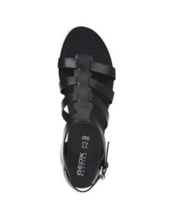 Best Sandales cuir lisse noir GEOX Sandales
