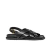 New Sandales plates cuir noir GEOX Sandales