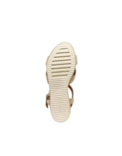 Online Sandales talon cuir beige GEOX Sandales