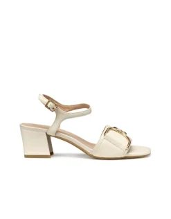 Outlet Sandales talon cuir blanc GEOX Sandales