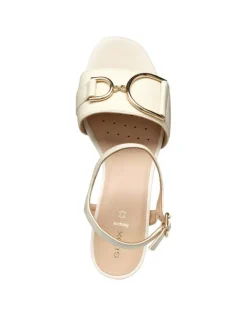Outlet Sandales talon cuir blanc GEOX Sandales
