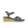 Hot Sandales talon cuir bleu GEOX Sandales