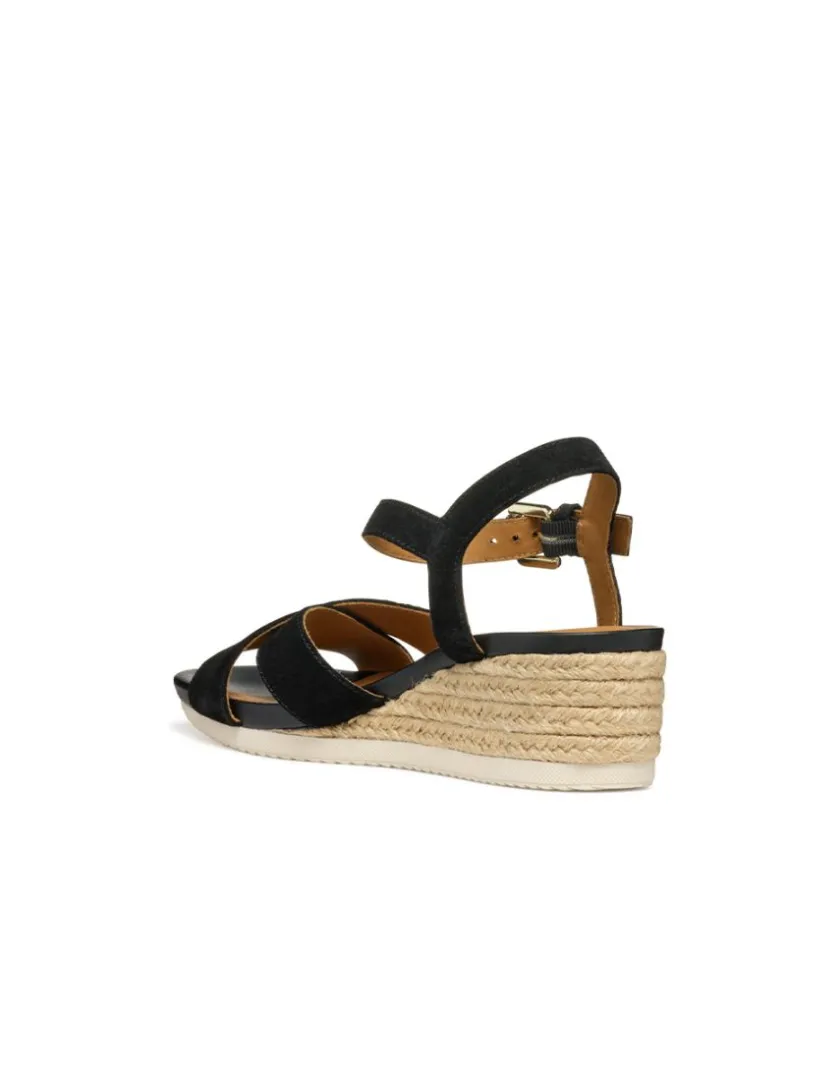 New Sandales talon cuir noir GEOX Sandales