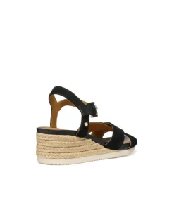 New Sandales talon cuir noir GEOX Sandales