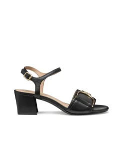 Fashion Sandales talon cuir noir GEOX Sandales