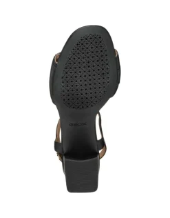 Fashion Sandales talon cuir noir GEOX Sandales