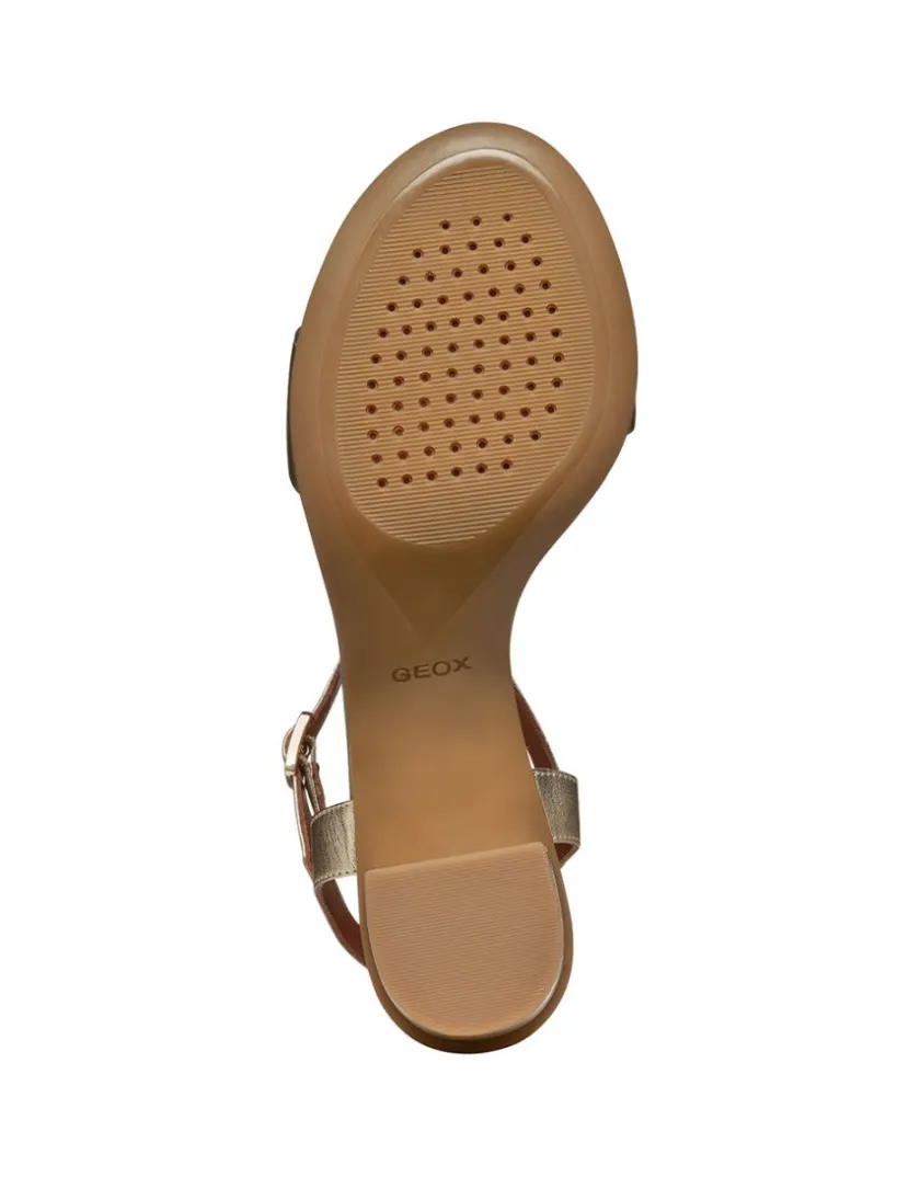 Outlet Sandales talon cuir or GEOX Sandales