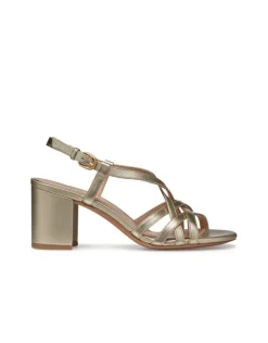 Discount Sandales talon cuir or GEOX Sandales