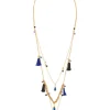 Online Sautoir à pompons bleus Accessoires