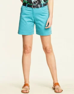 Discount Short coton bleu lagon Shorts & Bermudas