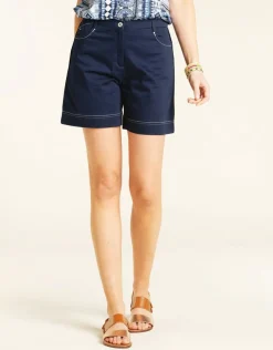 Fashion Short coton marine Shorts & Bermudas|Pantalons