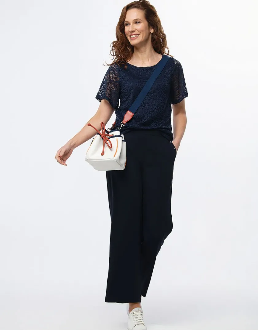 Online Top dentelle chic marine Chemisiers & Blouses|Hauts