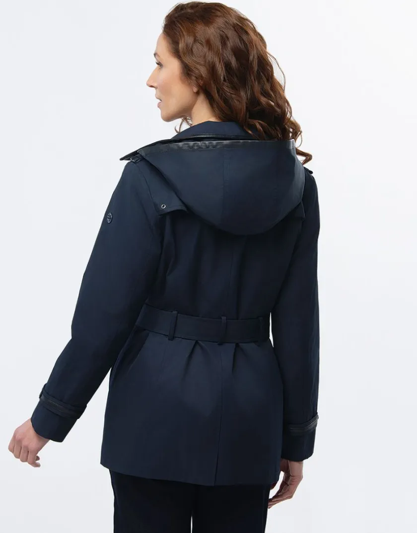 Clearance Trench court bleu marine Parkas|Parkas