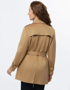 New Trench suédine beige Parkas|Parkas