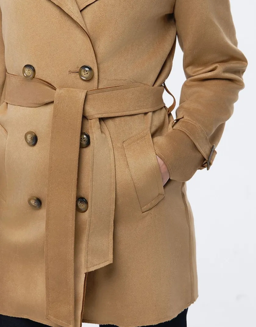 New Trench suédine beige Parkas|Parkas