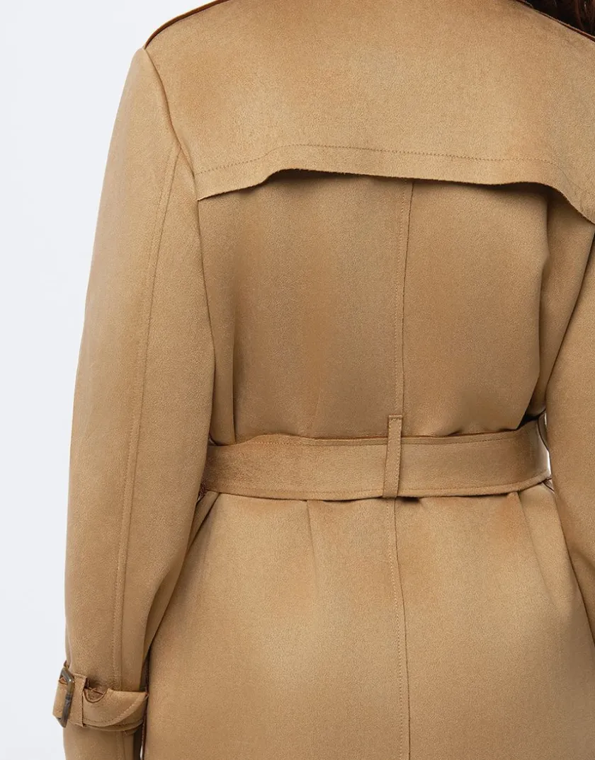 New Trench suédine beige Parkas|Parkas