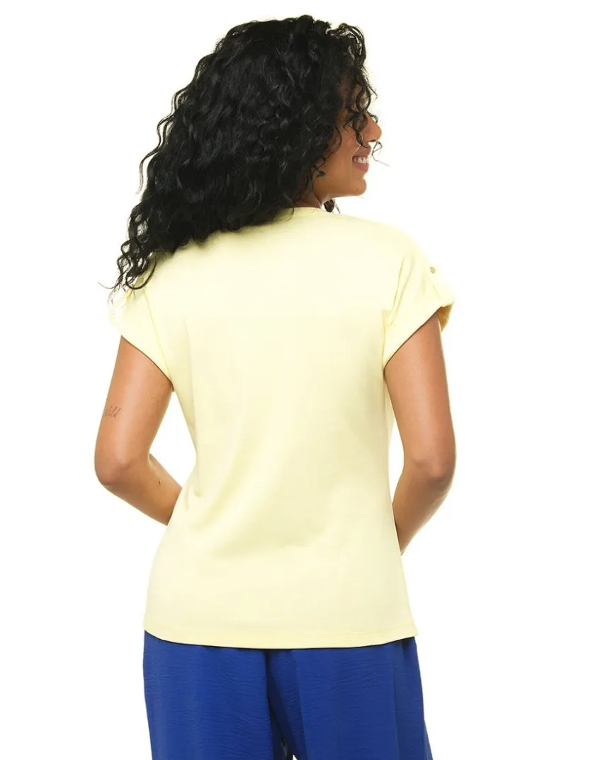 Sale T-shirt 100% coton jaune T-shirts|Hauts
