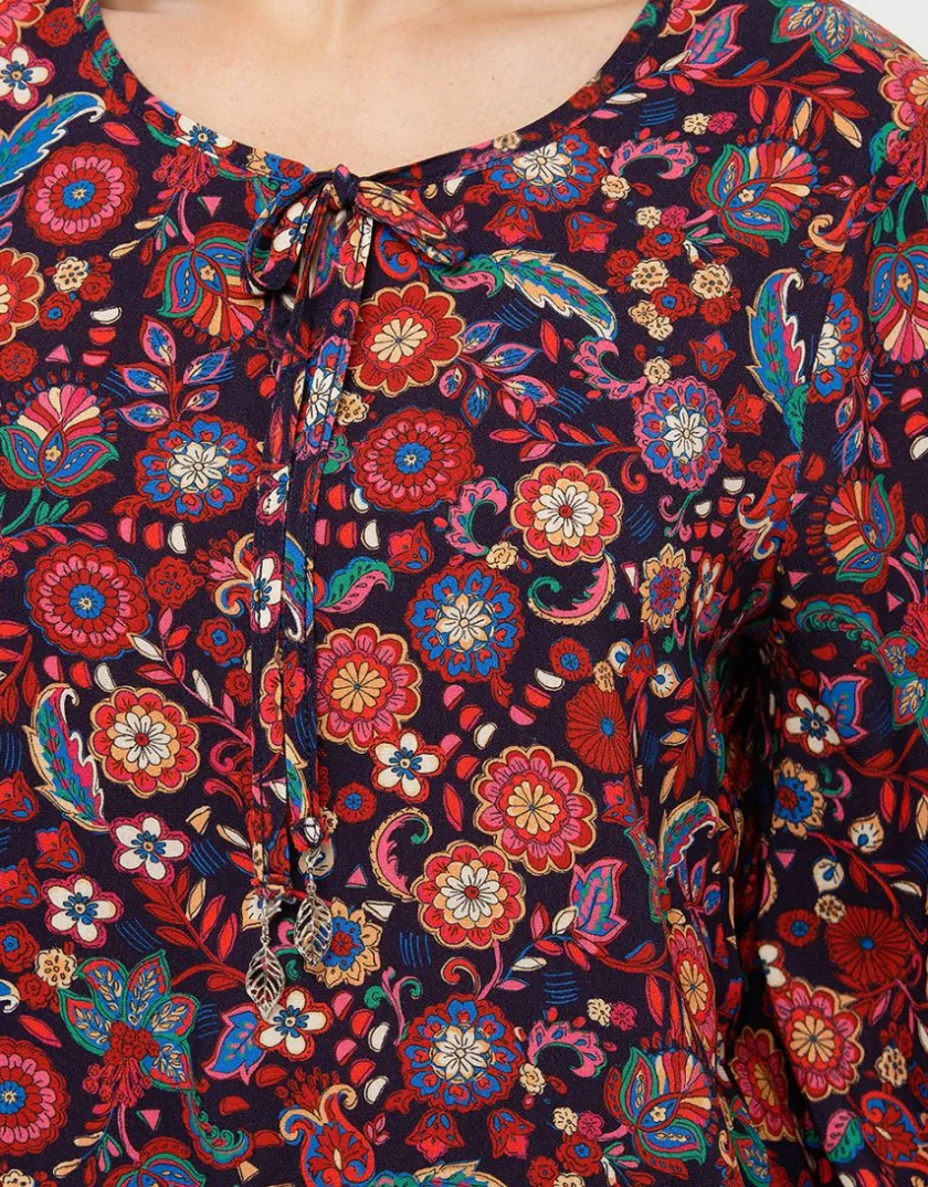 Discount T-shirt ample fleurs roug T-shirts|Hauts