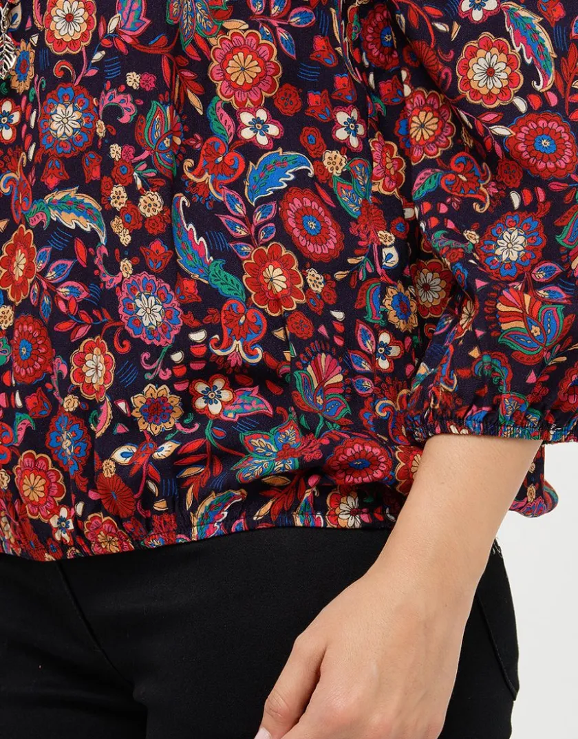 Discount T-shirt ample fleurs roug T-shirts|Hauts