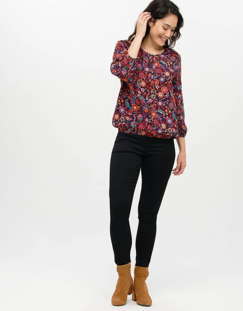 Discount T-shirt ample fleurs roug T-shirts|Hauts