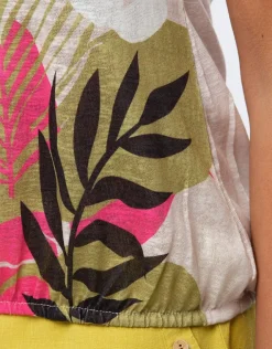 New T-shirt beige motif T-shirts|Hauts