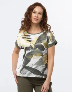 Online T-shirt bi-matière motif T-shirts|Hauts