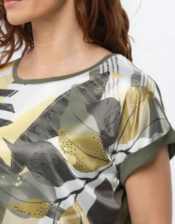 Online T-shirt bi-matière motif T-shirts|Hauts