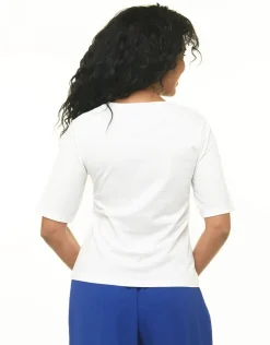 Clearance T-shirt blanc 100% coton T-shirts|Hauts
