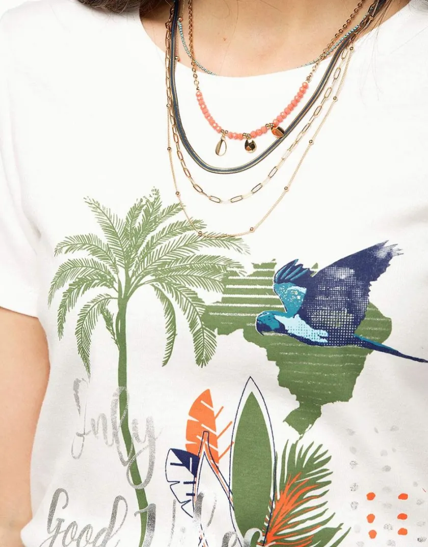 Discount T-shirt blanc 100% coton T-shirts|Hauts