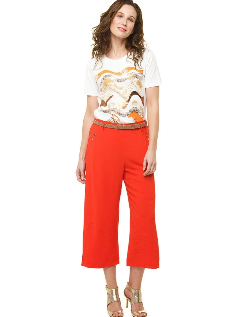 Outlet T-shirt blanc à motifs T-shirts|Hauts