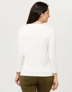Online T-shirt blanc imprimé T-shirts|Hauts