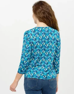 Discount T-shirt bleu à motifs T-shirts|Hauts