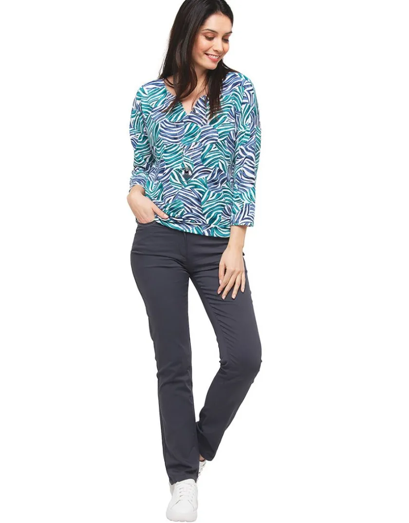 Sale T-shirt bleu et vert T-shirts|Hauts